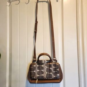 Hayward python brown crossbody bag